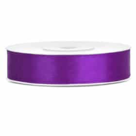 ruban satin violet 12mm