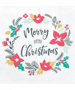 serviette en papier noel