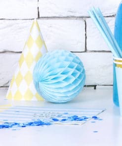 Boule alvéolee bleu ciel