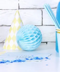 Boule alvéolee bleu ciel