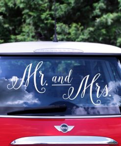 Stickers mariage deco voiture