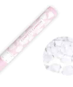 Canon confettis pétales blanc