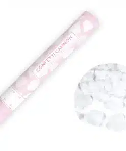 Canon confettis pétales blanc