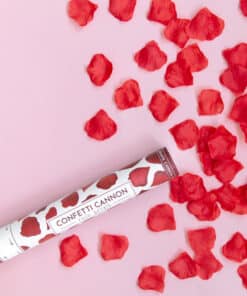 Canon confettis rouge