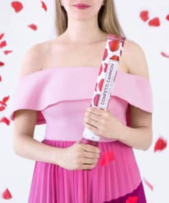 Canon à confettis rouge