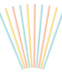 pailles multicolores