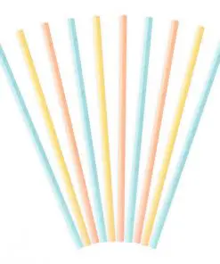 pailles multicolores