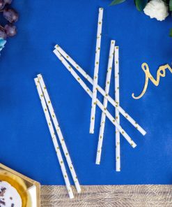 Alternative view of Pailles - Etoiles argentées - Lot de 10