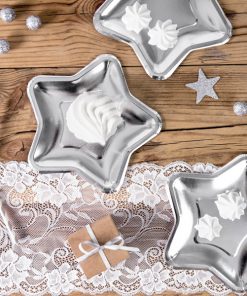 Alternative view of Assiette forme Etoile - Argent - Lot de 6