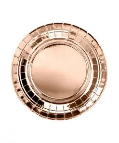 assiette rose gold
