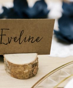 Alternative view of Support pour marque-place-Rondin de bois -Lot de 6