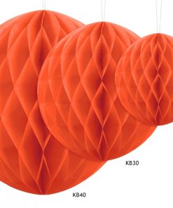 boules alvéolées orange