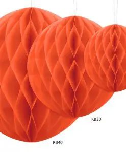 boules alvéolées orange