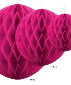 boules alvéolées fuchsia