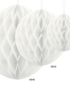 Boule alvéolées blanches