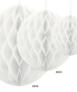 Boule alvéolées blanches