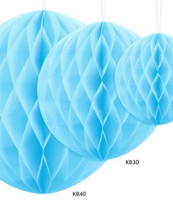 boules alvéolées bleu ciel