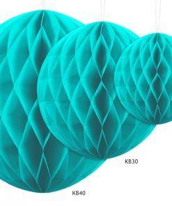 boules alvéolées urquoise