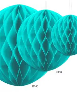 boules alvéolées urquoise