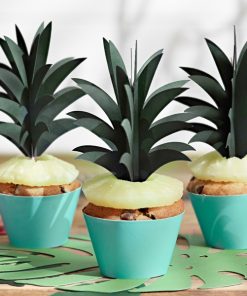 Alternative view of Piques à cupcakes ananas- Lot de 6