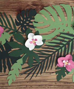 Alternative view of Feuilles décoratives Aloha-Lot de 6