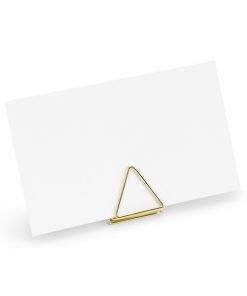 Alternative view of 10 Supports marque-place - Triangle -Or