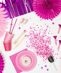 Alternative view of Canon à confettis rose/fuchsia-Push pop