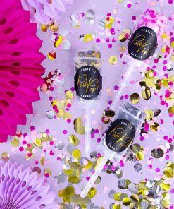 canon à confettis multicolor