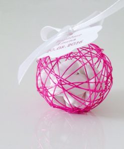 boule à dragées rose fuchsia