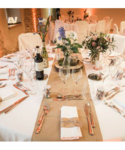 chemin de table jute déco champetre