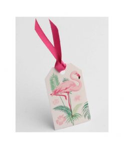 étiquette flamant rose