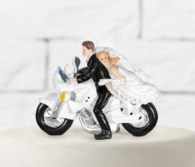 figurine mariage-moto