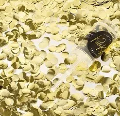 canon à confettis dorés