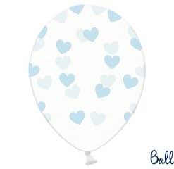 ballon crystal-coeurs bleu ciel