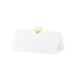 marque-place-petit coeur or