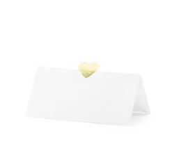 marque-place-petit coeur or