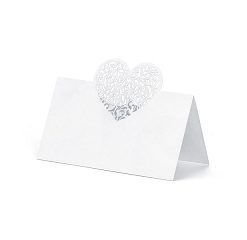 marque-place-coeur nacré