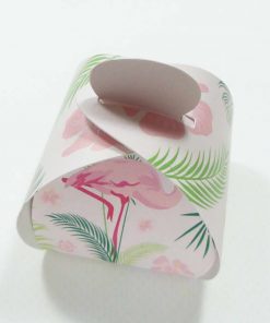 Alternative view of Boite à dragées Flamant rose  - Mimosa - MM - Lot de 10