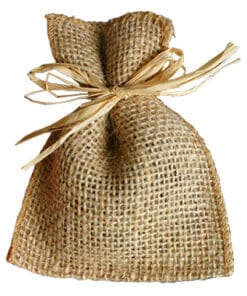 sac dragees en jute