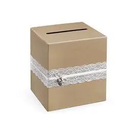 urne mariage-dentelle-kraft