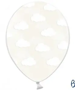 ballon cristal-nuages blancs