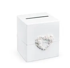 urne mariage blanche avec coeur