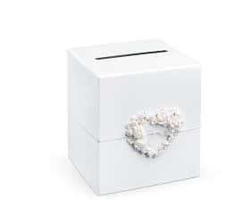 urne mariage blanche avec coeur