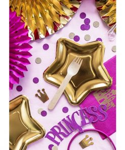 Alternative view of Assiette étoile 23 cm - Or métallisé - Lot de 6