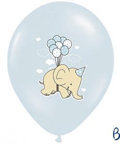 ballons bleu ciel-eléphant