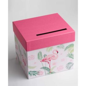 urne flamant rose