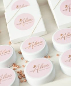 contenant a dragees metal blanc