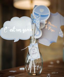 photobooth baby shower garcon