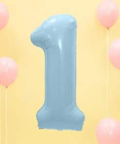Ballon chiffre 1 86 cm bleu