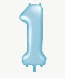 Ballon chiffre 1 XL bleu 86 cm